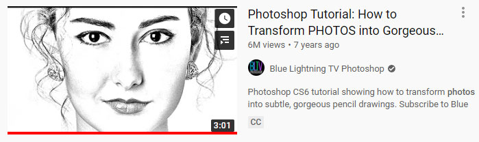 youtube tutorial to turn image to sketch